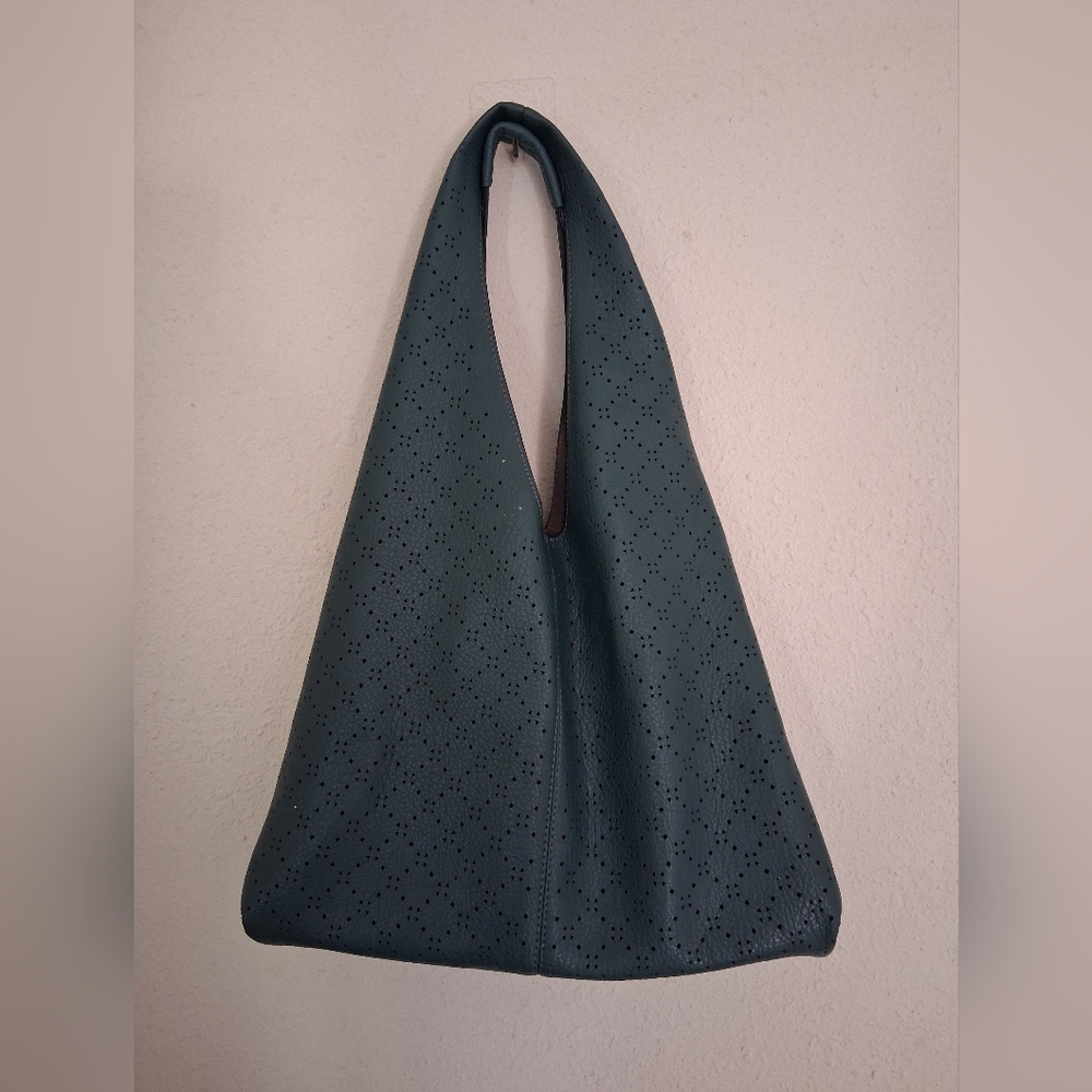 Dark Teal Large Shoulder Bag
